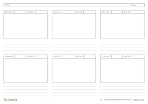 Storyboard Template 16x9