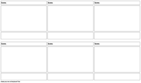 Storyboard Template For Video