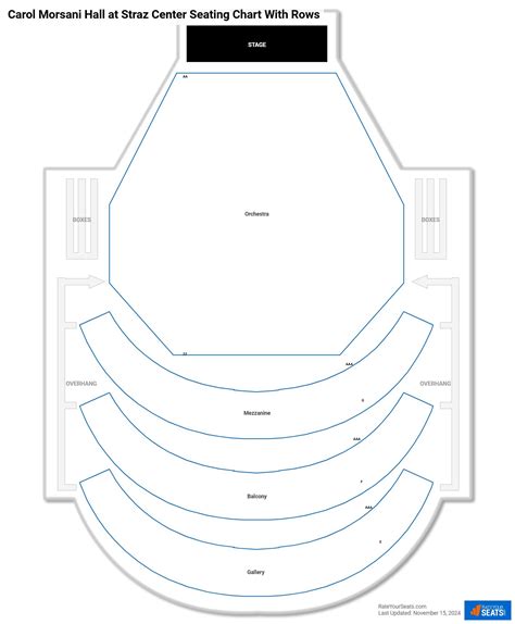 Straz Center Morsani Hall Seating Chart