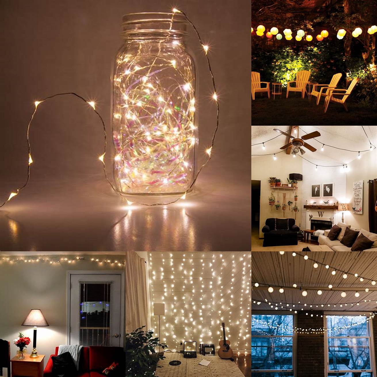 String lights String lights are a great way to add a cozy whimsical touch to any room Hang them above your bed or around a mirror for a romantic vibe