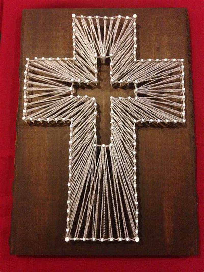 String Art Cross Pattern