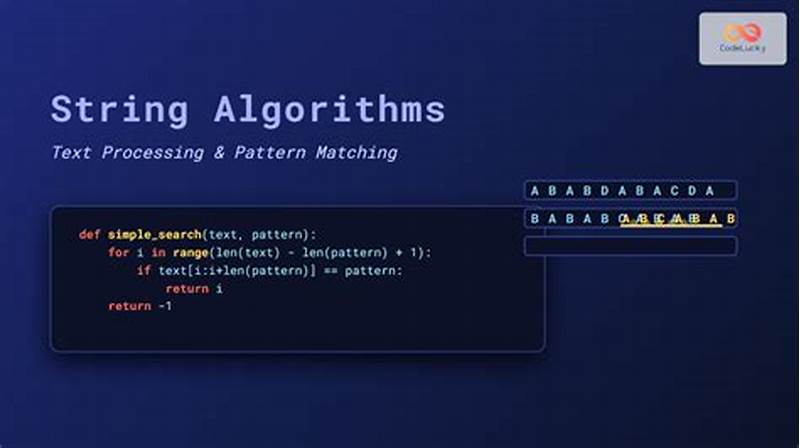 String Pattern Matching Algorithms