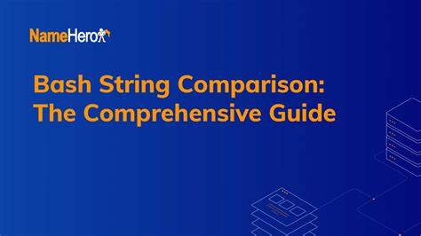 String comparison in bash  not found