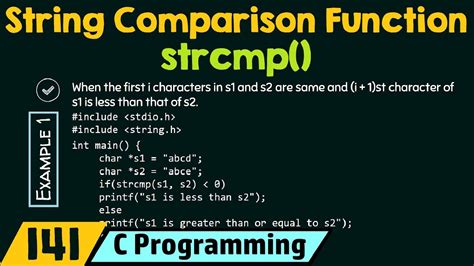 String comparison using  or  vs strcmp