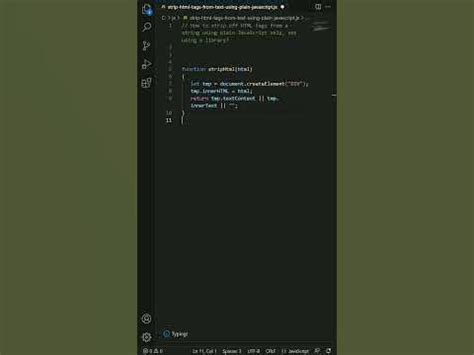 Strip HTML tags from text using plain JavaScript