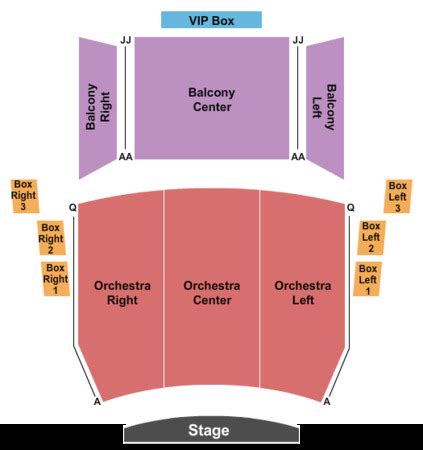 Studebaker Theater Seating Chart