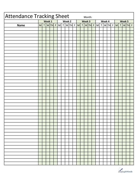 Student Attendance Tracker Template