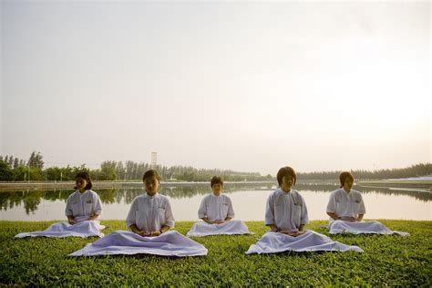 Student Meditating in Indonesia