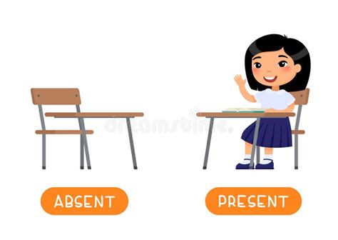 Student absent illustration