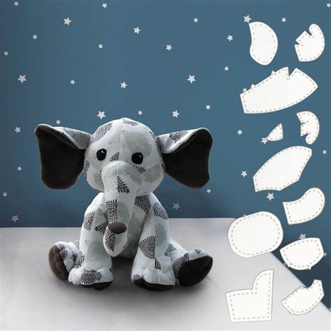 Stuffed Elephant Template