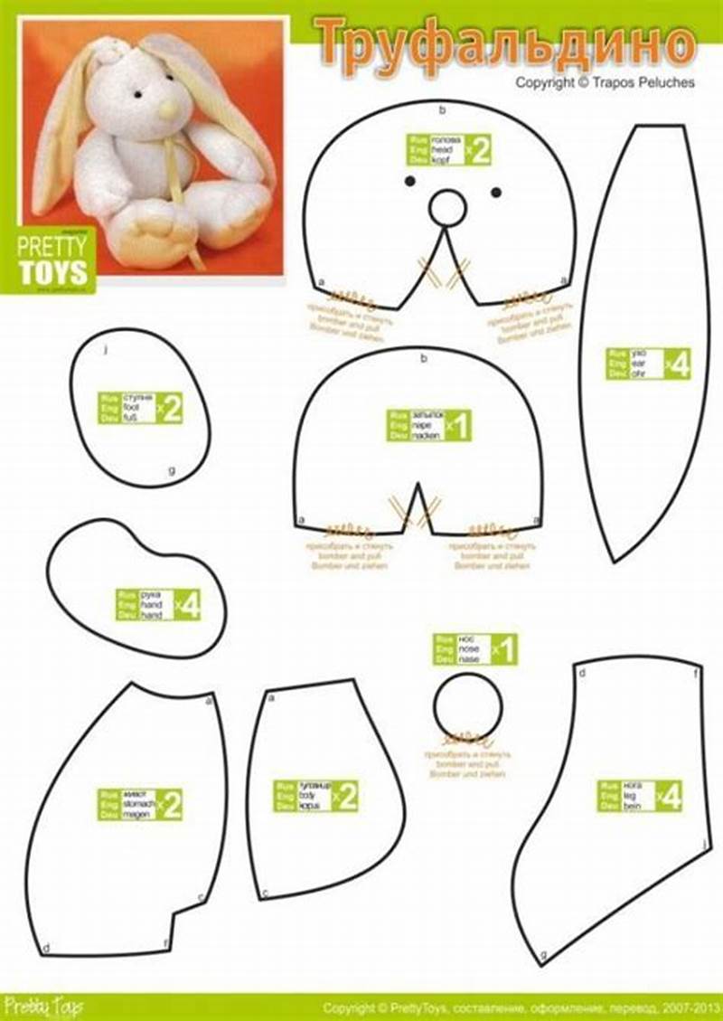 Stuffed Rabbit Pattern Free