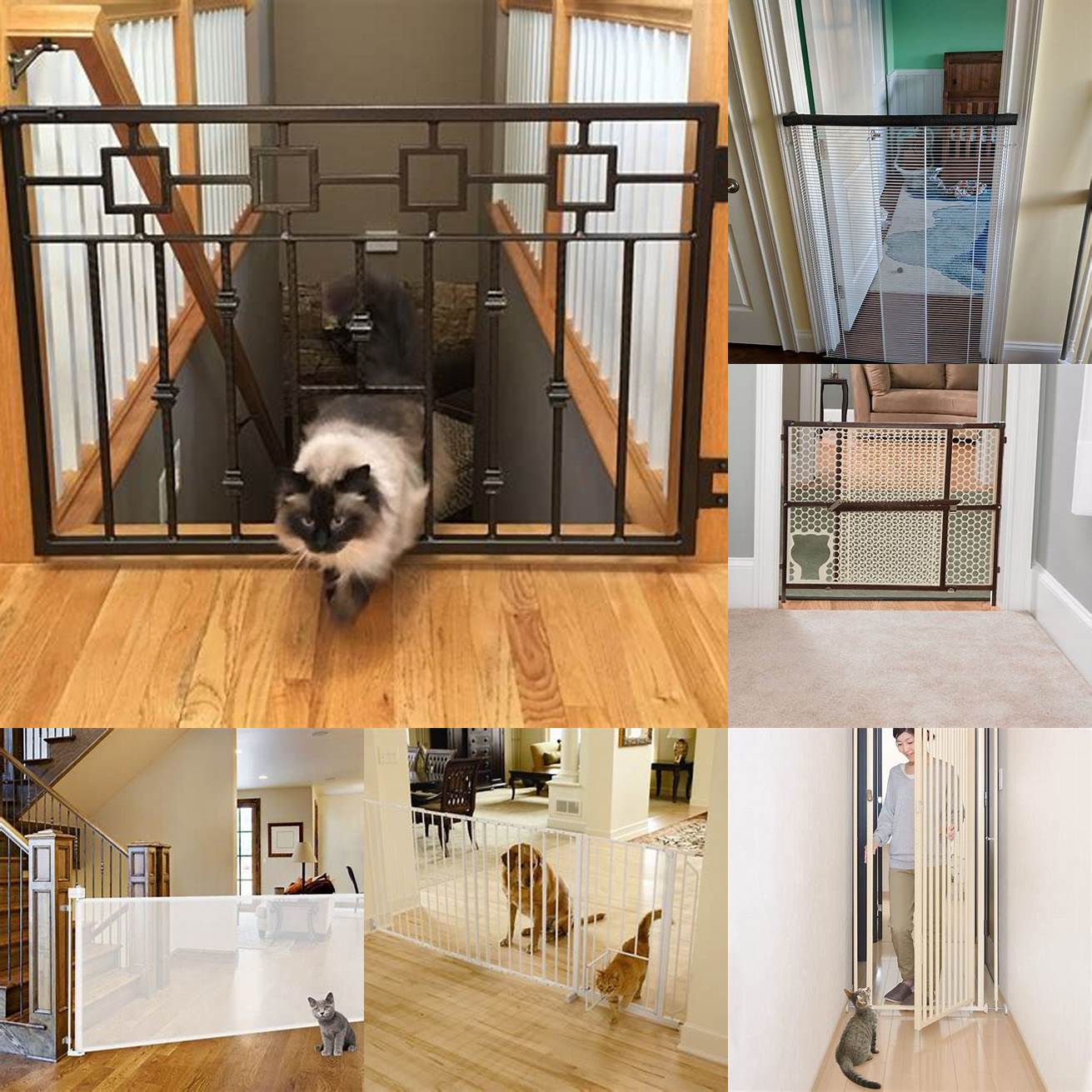 Style Choose a cat gate that matches the decor of your home You can find cat gates in a variety of styles and designs so youre sure to find one that fits your aesthetic