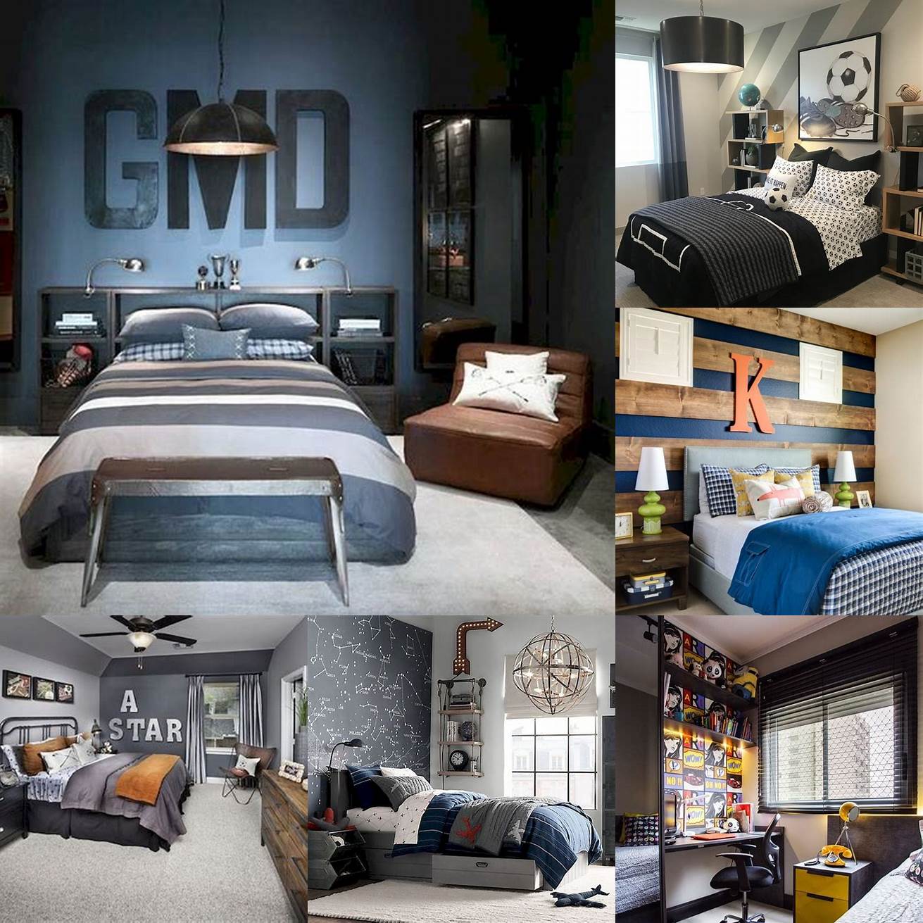 Style Choose a style that fits your boys personality and the room décor