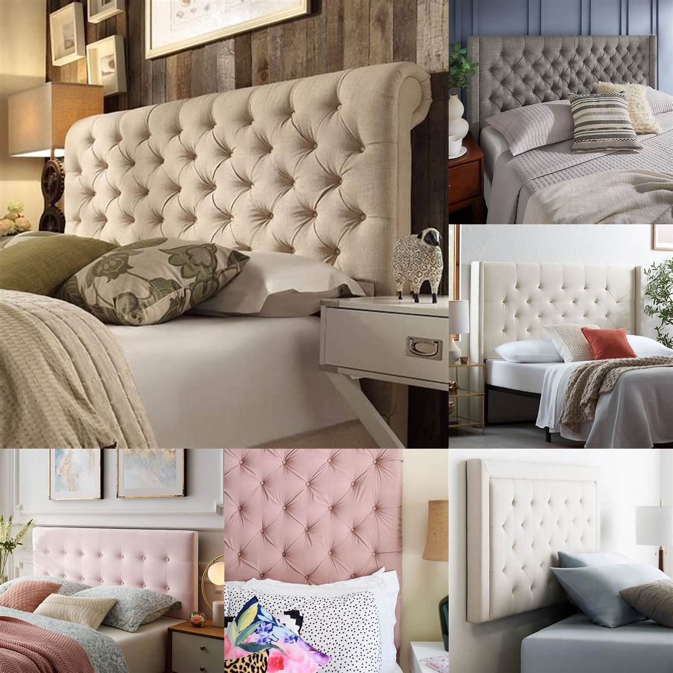 Style The tufted pattern of the headboard adds a touch of elegance and sophistication to your bedroom making it look more luxurious and inviting