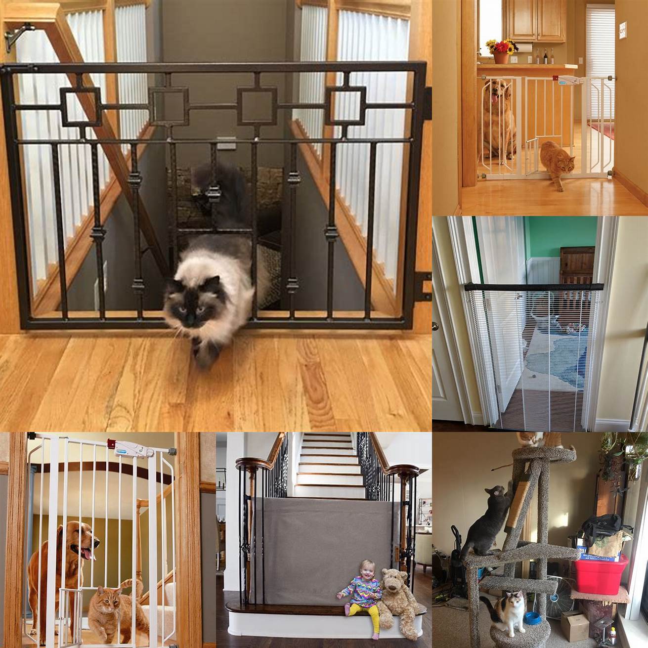 Stylish and customizable Cat gates come in a variety of styles and designs so you can choose one that matches the decor of your home