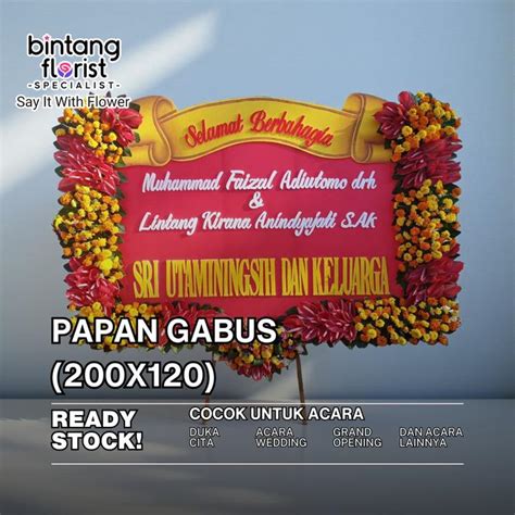 Styrofoam Selamat Datang dengan Bunga