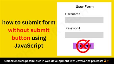 Submitting a form by pressing enter without a submit button