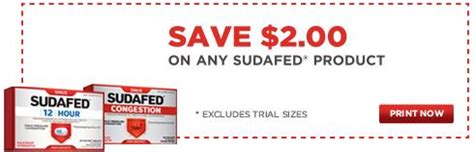 Sudafed Printable Coupon