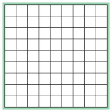 Sudoku Grid Printable Blank