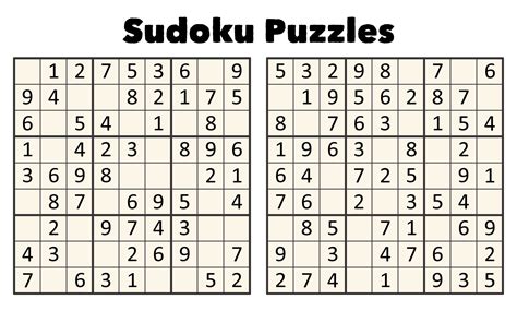 Sudoku Printable Puzzles