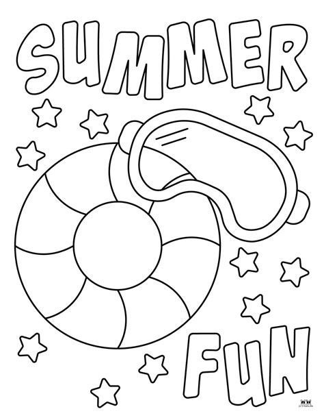 Summer Coloring Page Free Printable