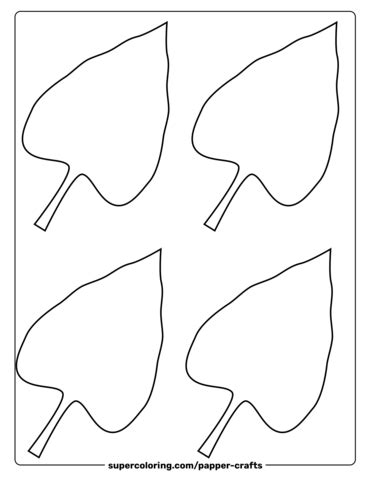 Sunflower Leaf Template