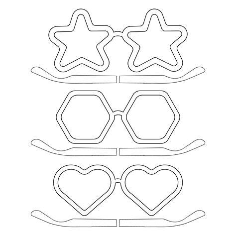 Sunglasses Cut Out Template