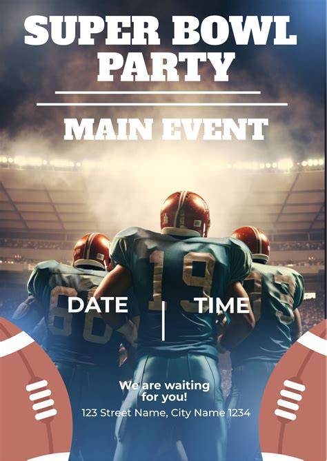 Super Bowl Invitation Template Free