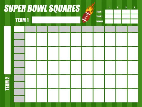 Super Bowl Pool Template