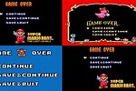 Super Mario All-Stars Game Over