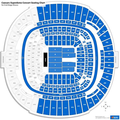 Superdome Interactive Seating Chart