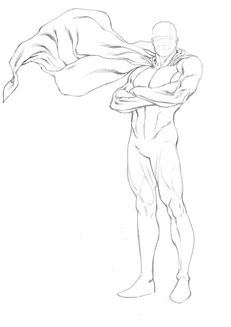 Superhero Body Template