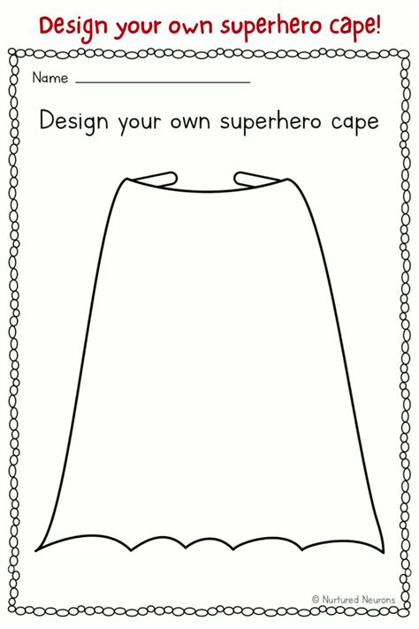 Superhero Cape Template