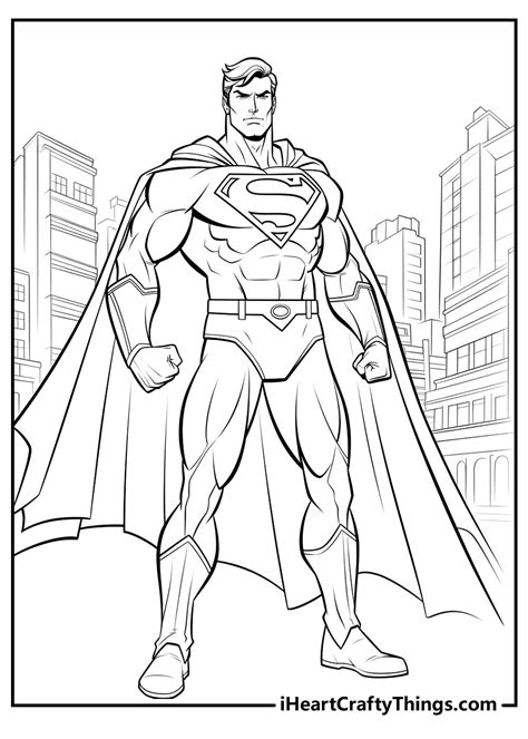 Superman Color Pages Printable