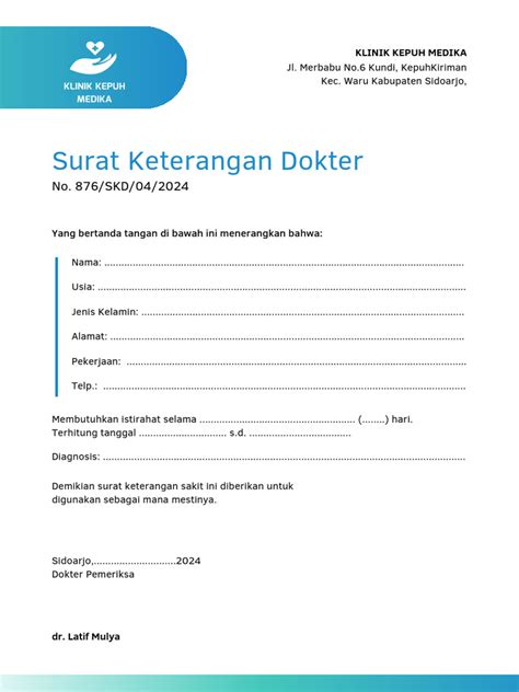 Surat Keterangan Dokter