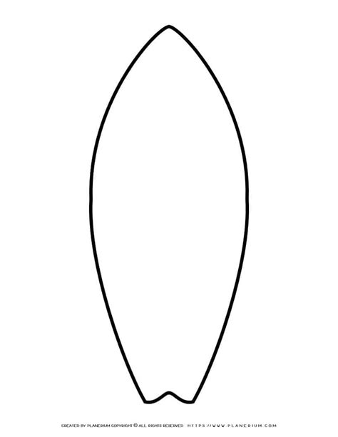 Surfboard Cutout Template