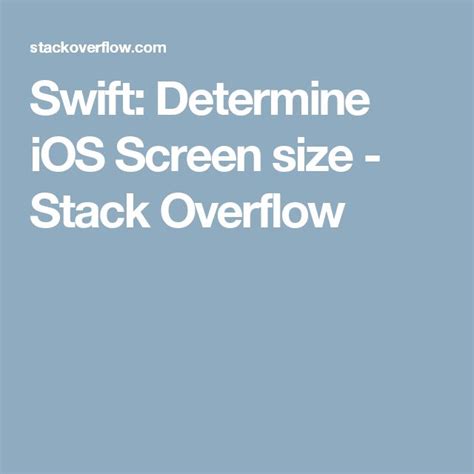 Swift Determine iOS Screen size duplicate