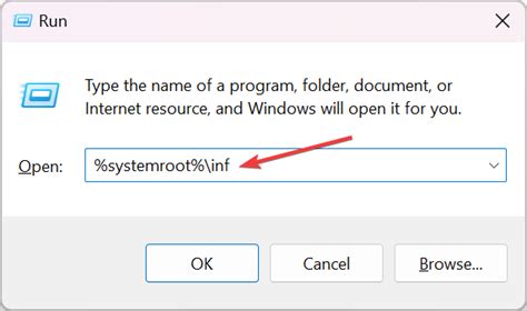 Systemroot inf folder