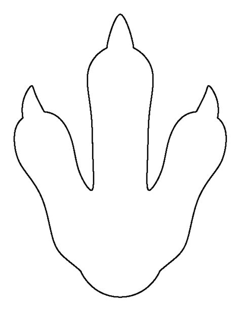 T Rex Footprint Printable