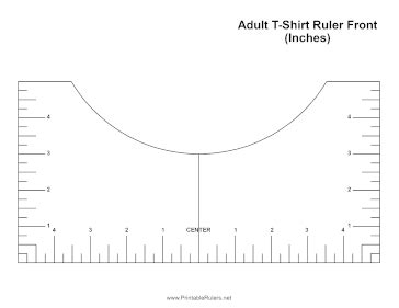 T-shirt Alignment Ruler Printable Free