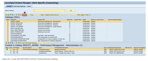 Table For T-code To Catalog Fiori App