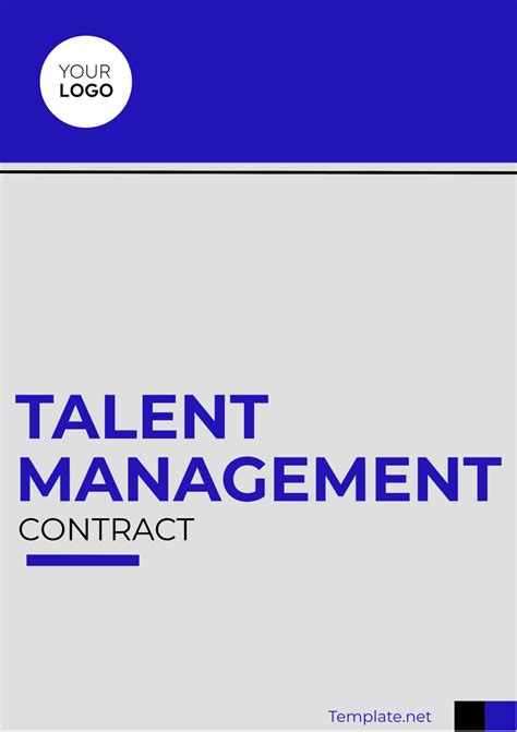 Talent Management Contract Template