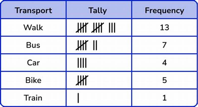 Tally Chart Example