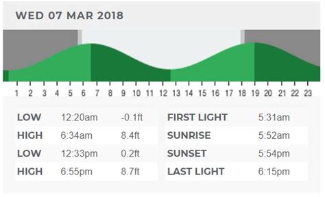 Tamarindo Tide Chart
