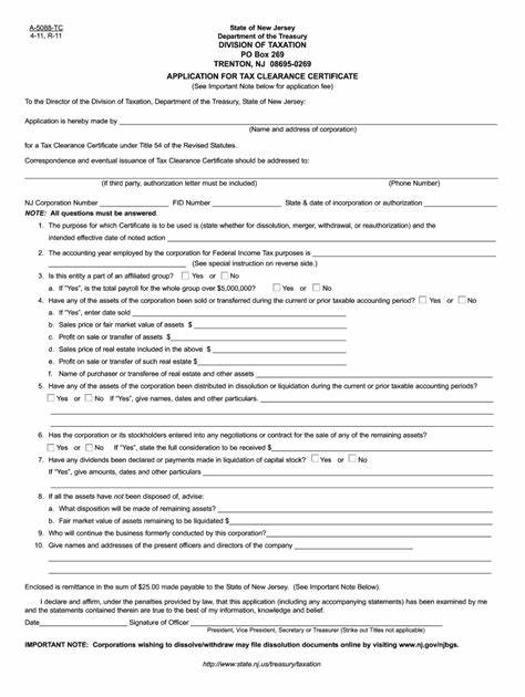 New clearance letter 05-377 form tax 407