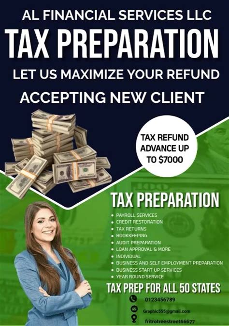 Tax Preparation Flyers Templates