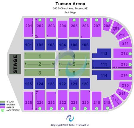 Tcc Seating Chart Tucson Az