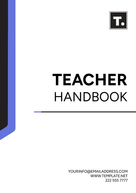 Teacher Handbook Template