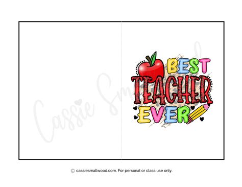 Teachers Day Printable Cards