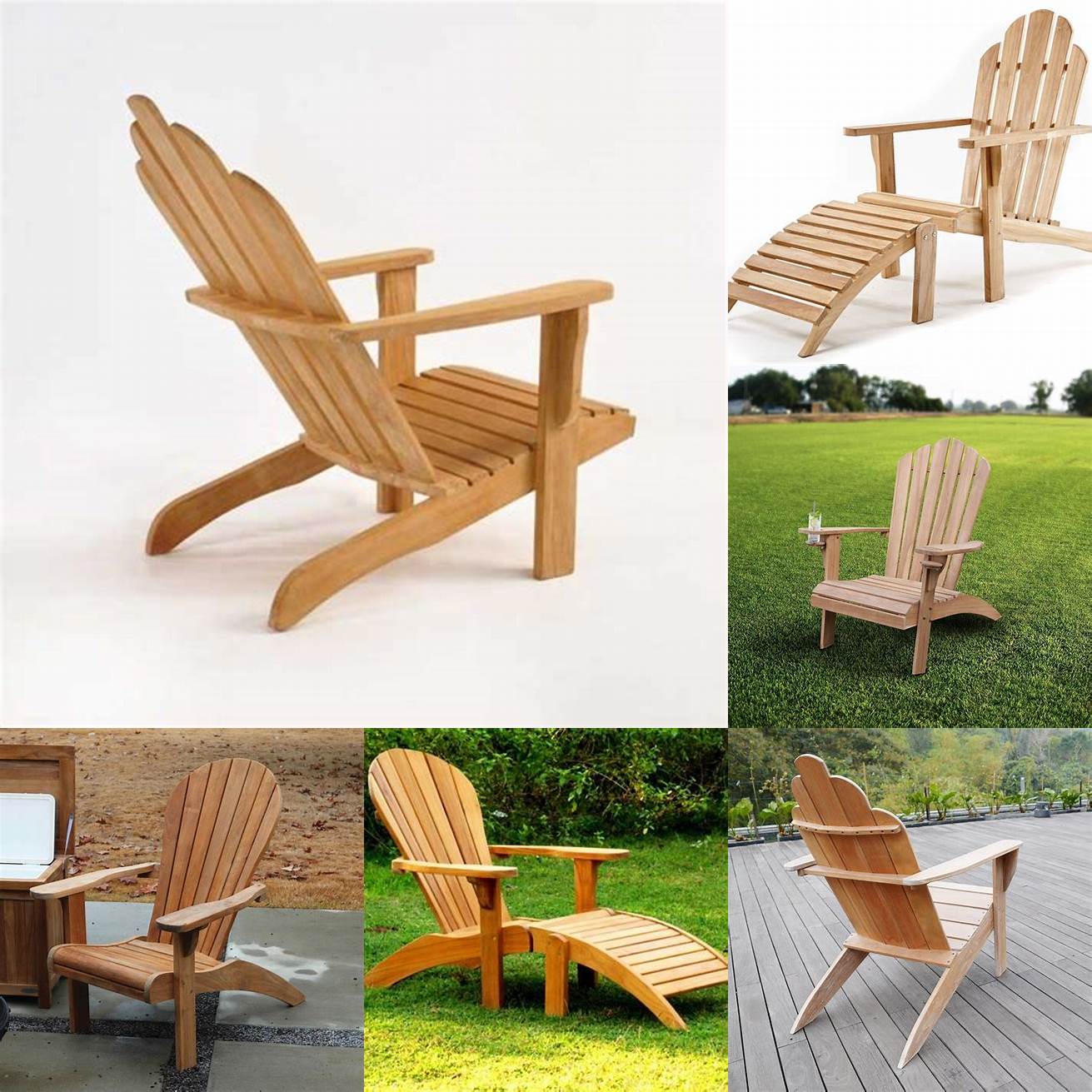 Teak Adirondack Chairs for Relaxing